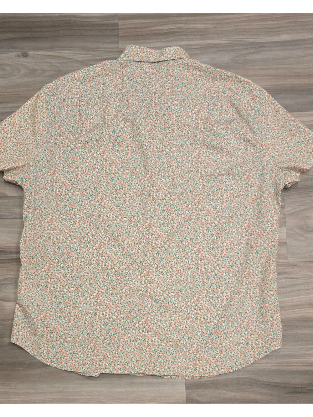 J.Crew Men’s Flex Washed Floral Button Up Shirt XXL Green Orange NWT $`79.50
